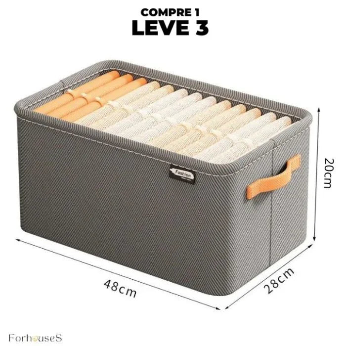 Kit Organizador de Roupas Premium com Tampa