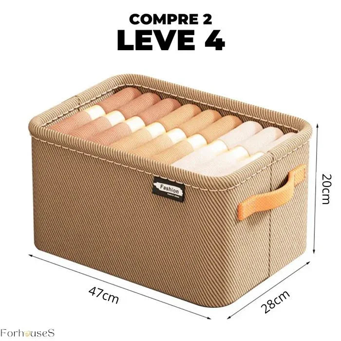 Kit Organizador de Roupas Premium com Tampa