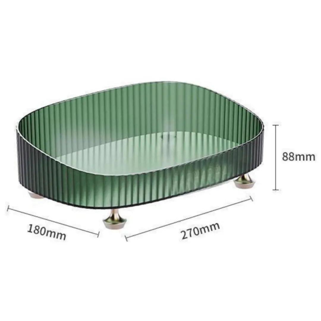 Bandeja Decorativa Espelhada para Banheiro Oval - ForhouseS