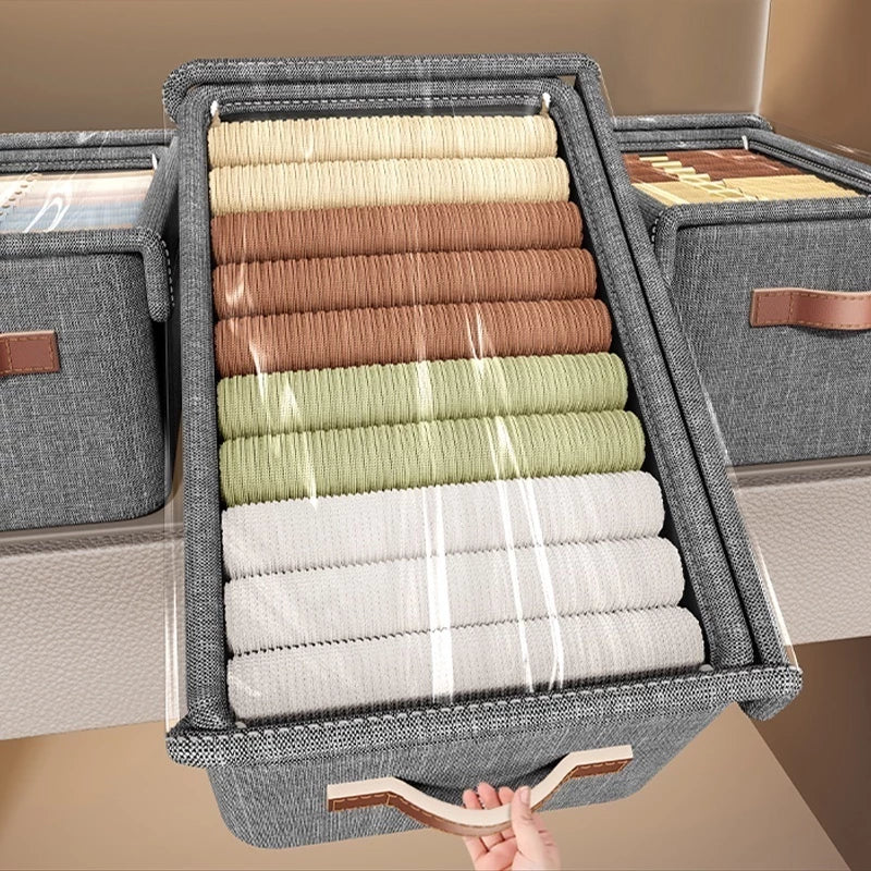 Kit Organizador de Roupas Premium com Tampa