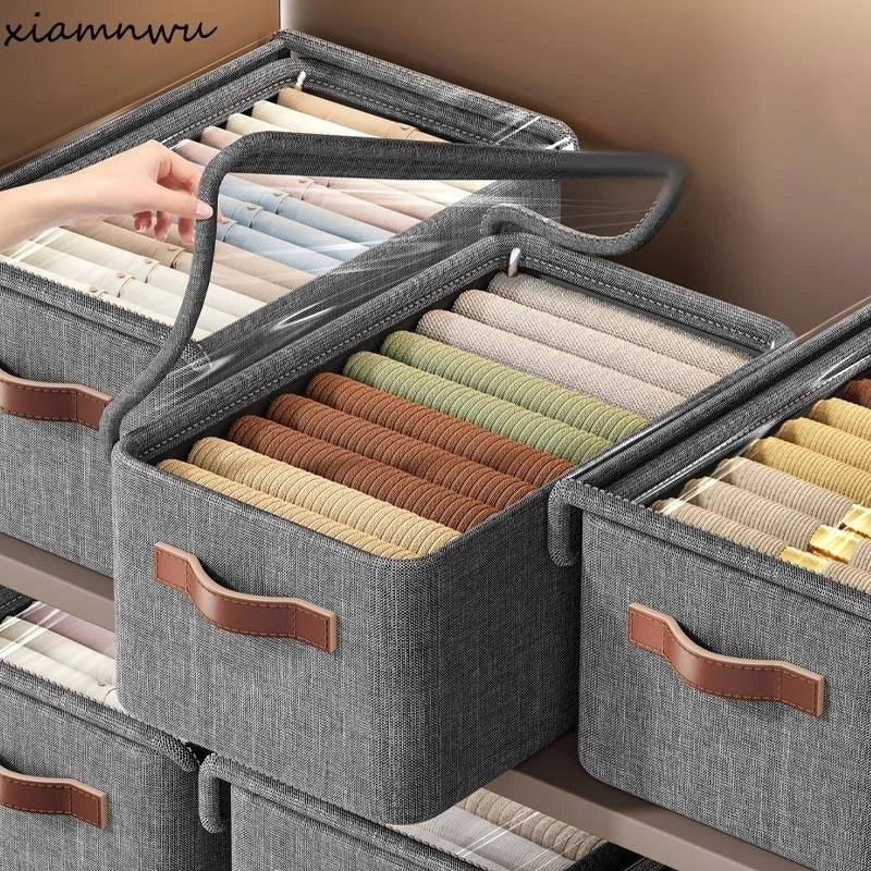 Kit Organizador de Roupas Premium com Tampa