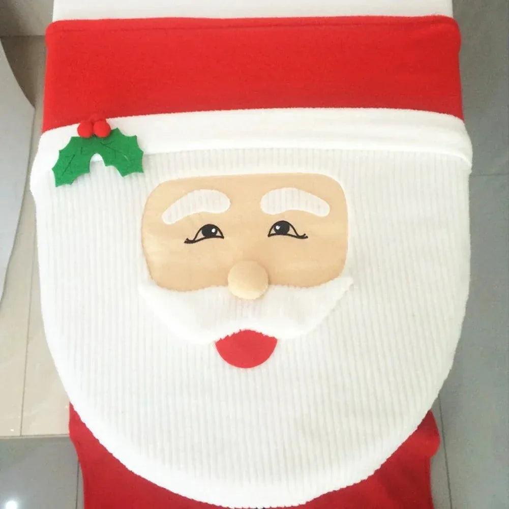 Decoração De Natal Kit De Tapetes Para Banheiro - ForhouseS