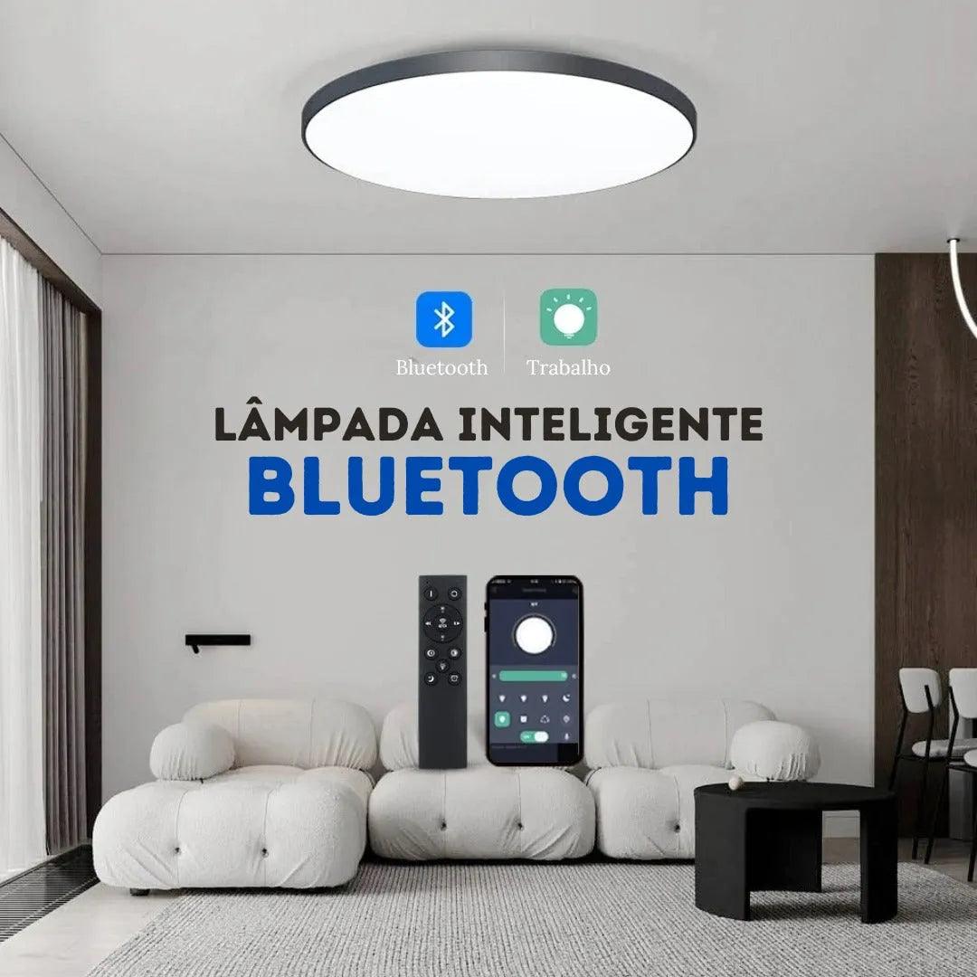 Luminária de Teto Plafon Led Sobrepor Redondo Moderno Com Controle - ForhouseS