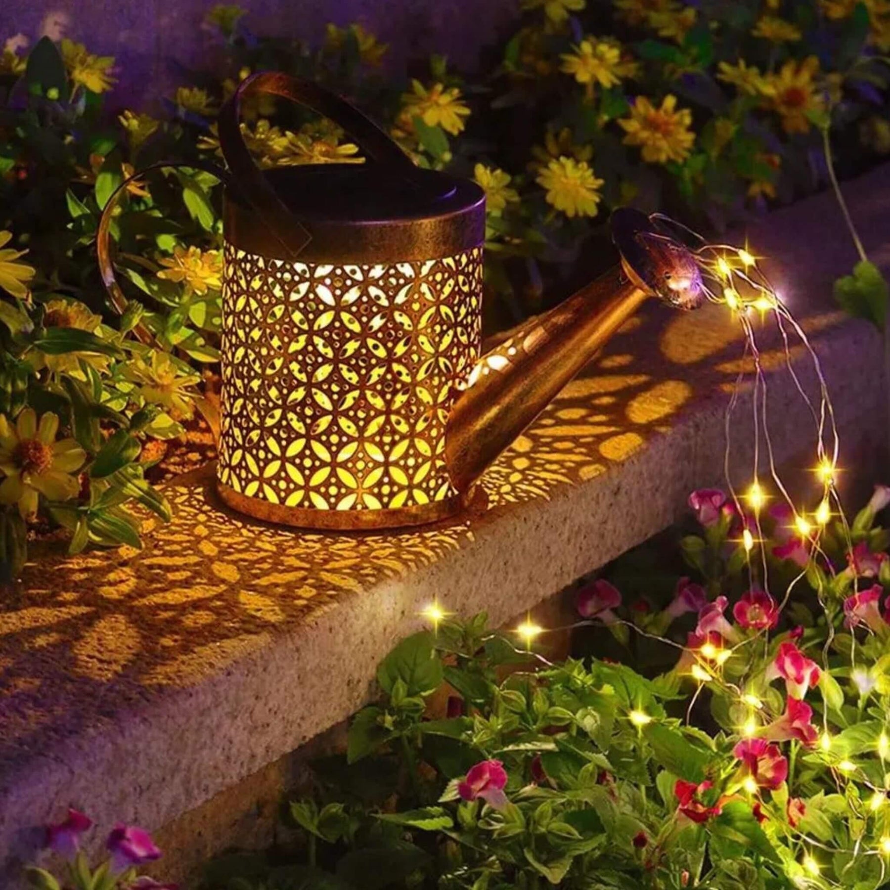 Regador Iluminado de Energia Solar - Decoração Jardim - ForhouseS