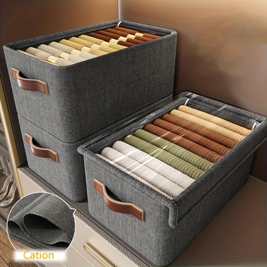 Kit Organizador de Roupas Premium com Tampa