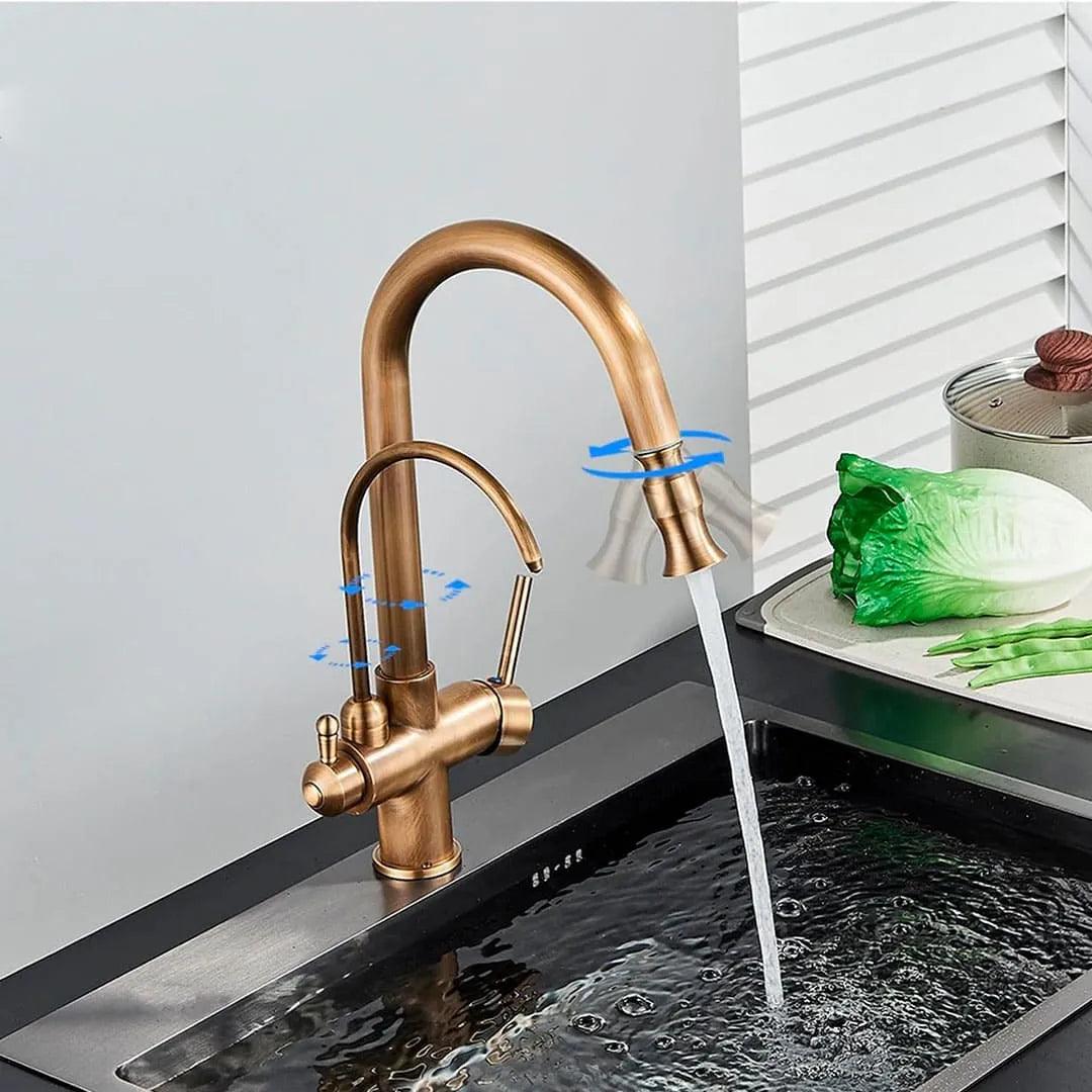 Torneira Com Filtro Para Cozinha Monocomando Com Jato Extensível Modelo Mistral - ForhouseS