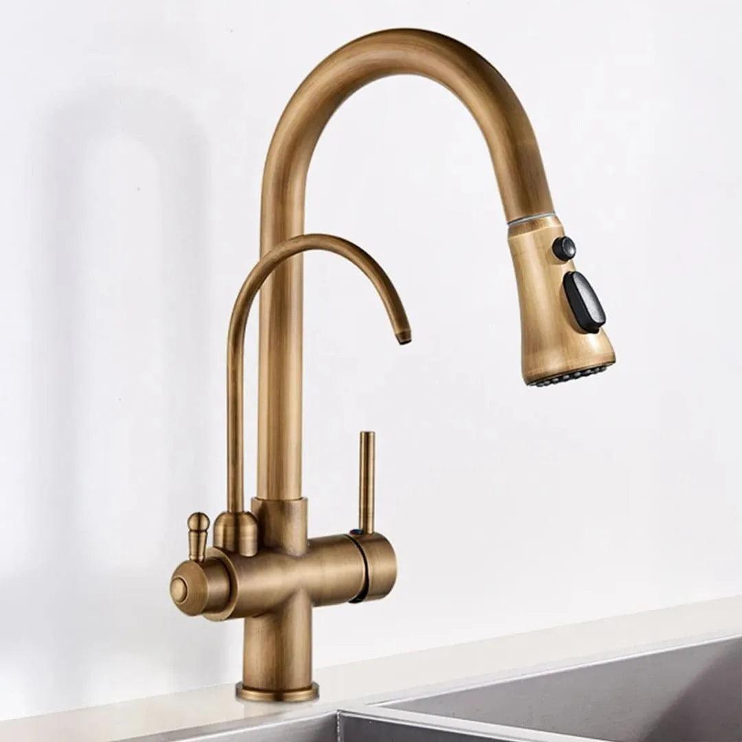 Torneira Com Filtro Para Cozinha Monocomando Com Jato Extensível Modelo Mistral - ForhouseS