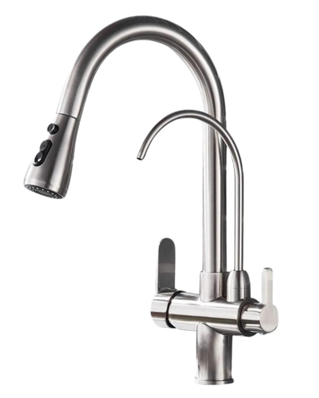 Torneira Para Cozinha Gourmet Monocomando Dupla Função Filtro Jato Extensível - ForhouseS