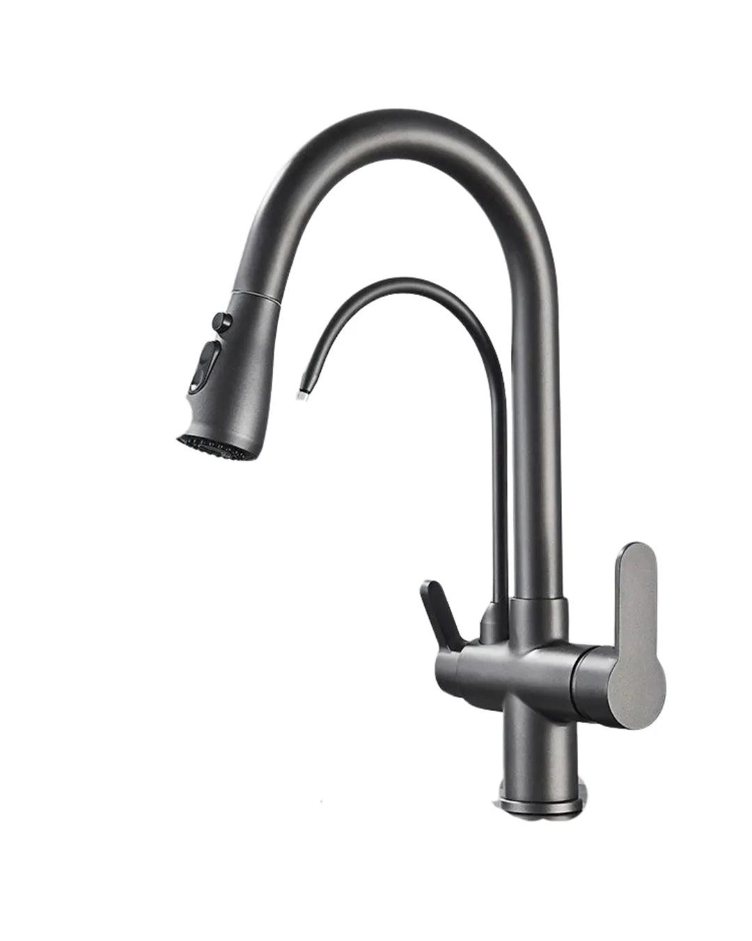 Torneira Para Cozinha Gourmet Monocomando Dupla Função Filtro Jato Extensível - ForhouseS