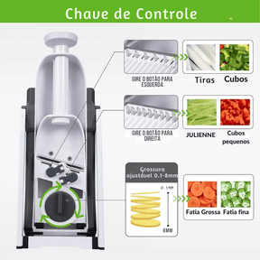 Fatiador Multifuncional 5 em 1 - Cortador Premium SmartChef™