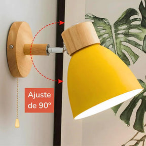 Arandela Articulada de Parede Interna Wooden - ForhouseS