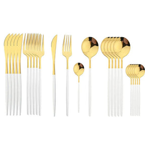 Conjunto De Talheres Aço Inoxidável 24pcs - ForhouseS