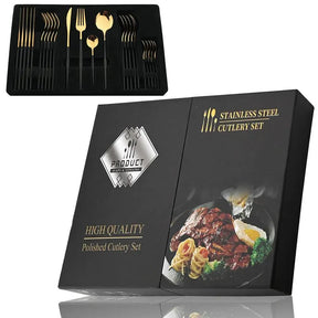 Conjunto De Talheres Aço Inoxidável 24pcs - ForhouseS
