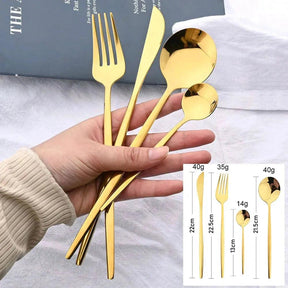 Conjunto De Talheres Aço Inoxidável 24pcs - ForhouseS