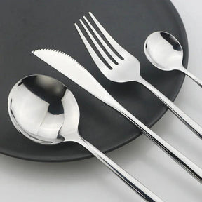 Conjunto De Talheres Aço Inoxidável 24pcs - ForhouseS