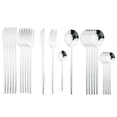 Conjunto De Talheres Aço Inoxidável 24pcs - ForhouseS