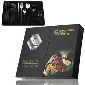 Conjunto De Talheres Aço Inoxidável 24pcs - ForhouseS