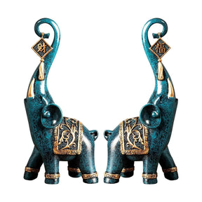 Estatuetas Elefantes Prosperidade 2 Peças - ForhouseS