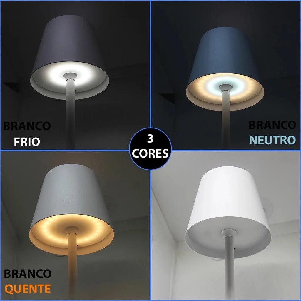 Luminária de Mesa Luminária Sem Fio Dimerizável - ForhouseS
