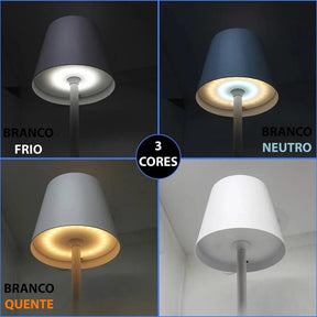 Luminária de Mesa Luminária Sem Fio Dimerizável - ForhouseS