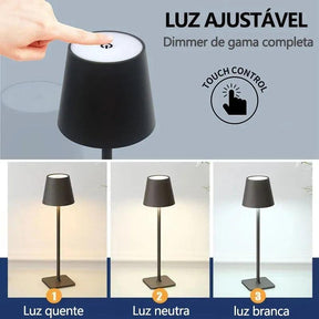 Luminária de Mesa Luminária Sem Fio Dimerizável - ForhouseS