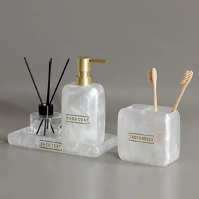 Saboneteira Kit Banheiro Lavabo Conjunto de Banheiro 3 Peças - ForhouseS