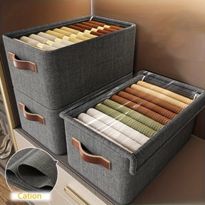 Kit Organizador de Roupas Premium com Tampa