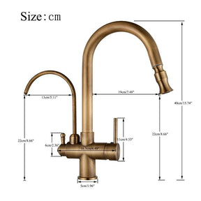 Torneira Com Filtro Para Cozinha Monocomando Com Jato Extensível Modelo Mistral - ForhouseS